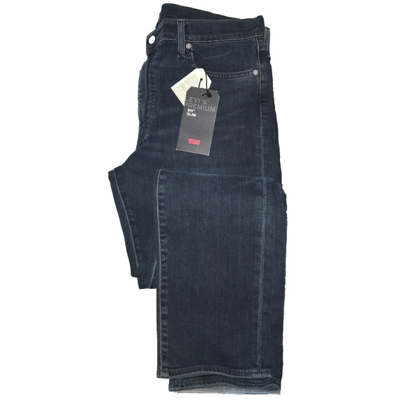 Levi’s 513 Slim Straight Jeans W38 L32 Blue Denim Pants – Men’s – New - Picture 3 of 5